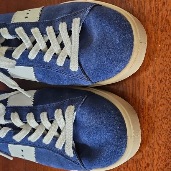 Ecco Women's Street Lite Retro Sneakers Blue Suede size 41 - Picture 8 of 10